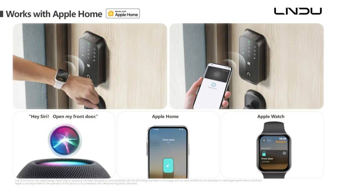 ple HomeKit智能门锁HK01j9国际站LNDU推出首款原生支持Ap(图4)