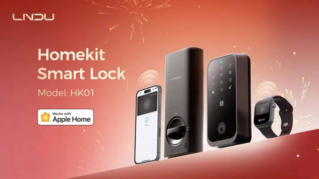 ple HomeKit智能门锁HK01j9国际站LNDU推出首款原生支持Ap(图3)